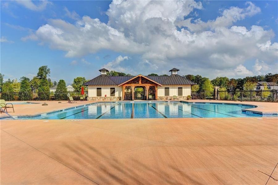 Front exterior of a new home in , Duluth, GA, highlighting curb appeal (Image 25).