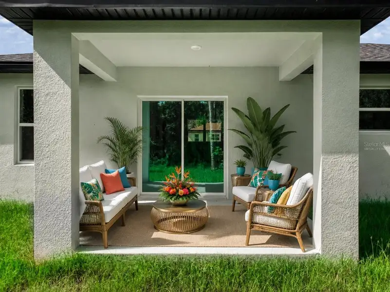 Exterior details and patio area of a home in , Sebring (Image 3). Exterior details and patio area of a home in , Sebring (Image 3).