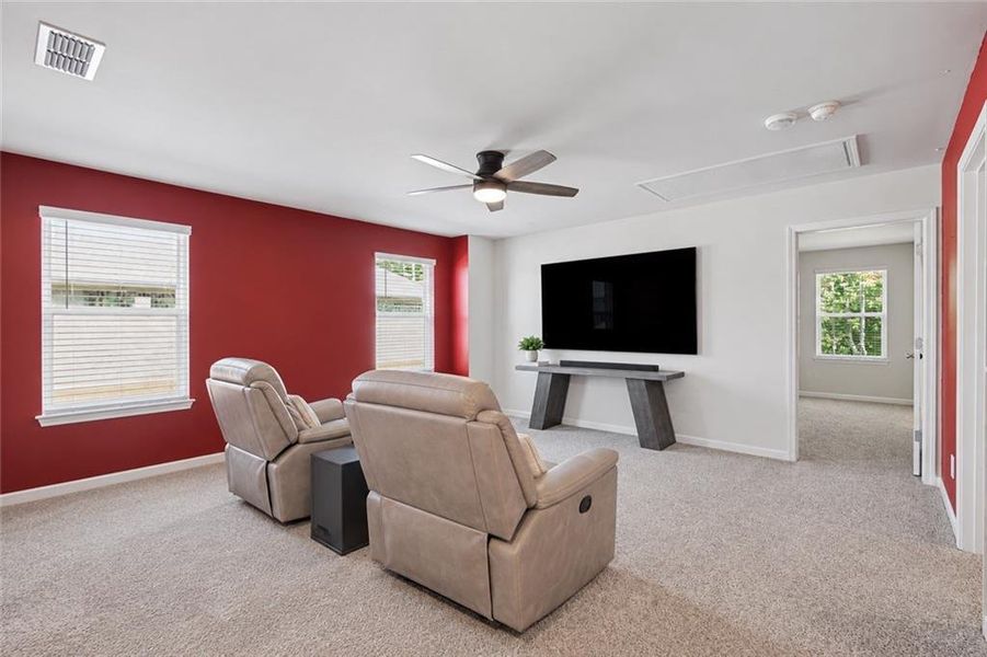 Furnished interior view inside a new home in Creekside at Oxford Park, Fairburn (Image 10).