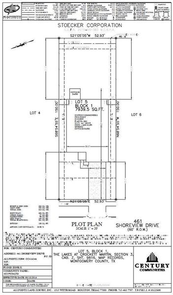 2D floor plan layout of this home in Lakes at Crockett Martin, Conroe, TX (Image 2).