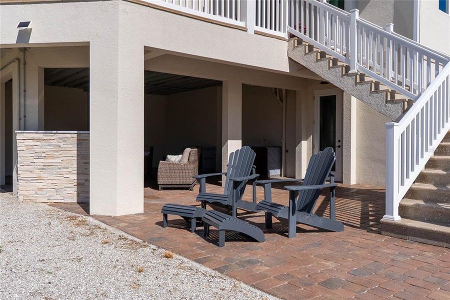 Exterior details and patio area of a home in , Englewood (Image 25).