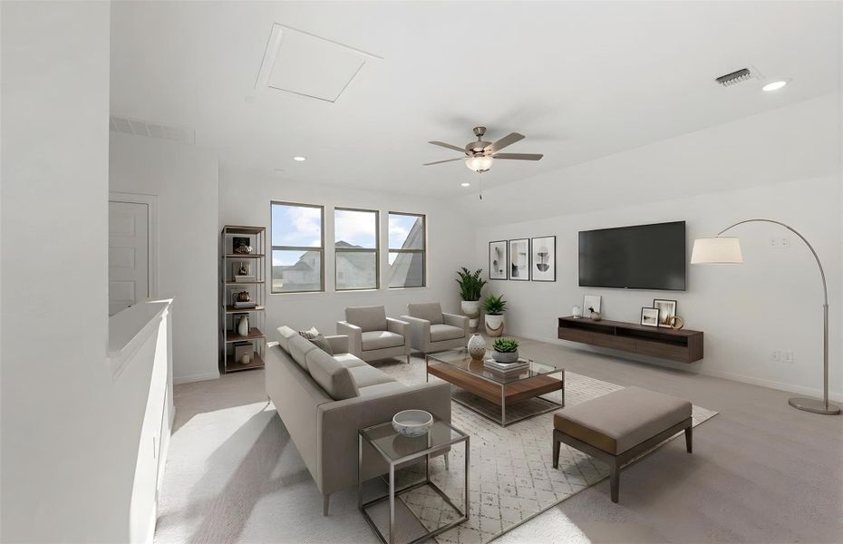 Furnished interior view inside a new home in Saddleback at Santa Rita Ranch, Liberty Hill (Image 9).