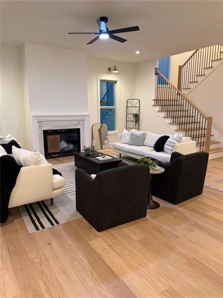 Furnished interior view inside a new home in , Atlanta (Image 10).