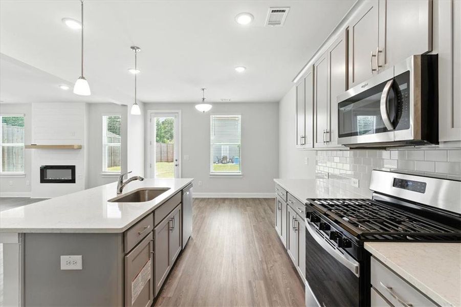 Furnished interior view inside a new home in The Village at Shallowford, Kennesaw (Image 8). Furnished interior view inside a new home in The Village at Shallowford, Kennesaw (Image 8).