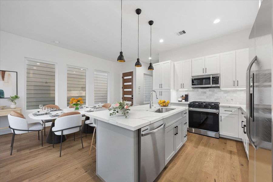 Furnished interior view inside a new home in , Houston (Image 31).