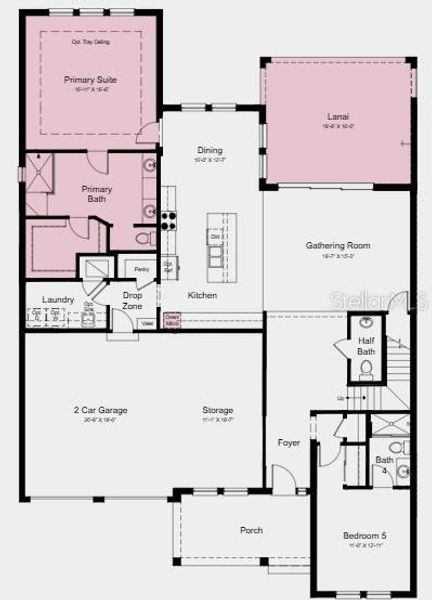 Additional Highlights Include: Gourmet kitchen, deluxe primary bath, tray ceiling at primary suite and game room, shower in place of tub at upstairs bath, 8' interior doors, and extended covered lanai.