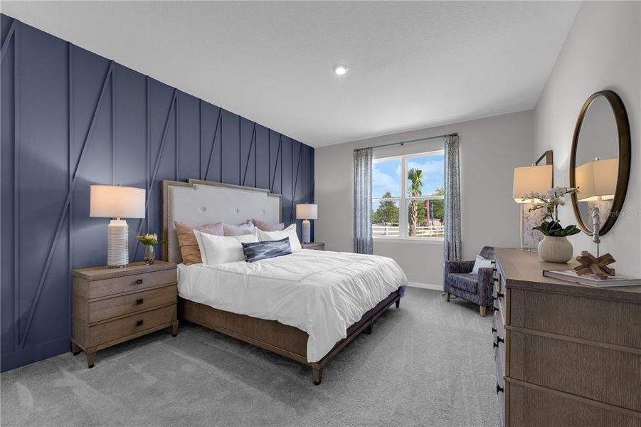 Furnished interior view inside a new home in Covered Bridge at Liberty Bluff, Haines City (Image 28). Furnished interior view inside a new home in Covered Bridge at Liberty Bluff, Haines City (Image 28).