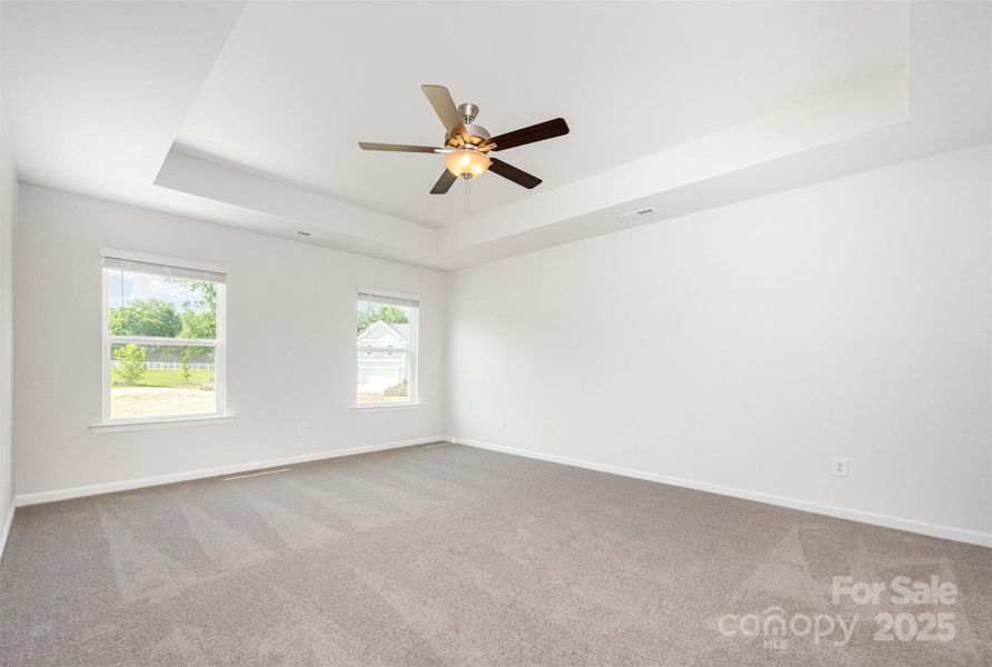 Primary suite w/ ceiling fan. Representational Photo Primary suite w/ ceiling fan. Representational Photo