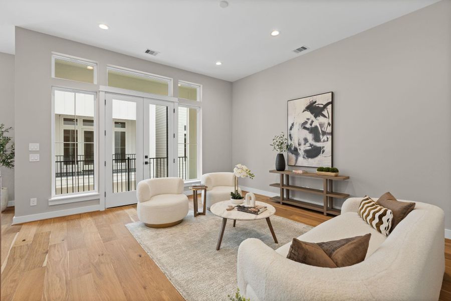 Furnished interior view inside a new home in , Houston (Image 16).