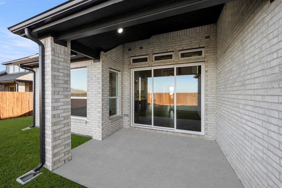 Exterior details and patio area of a home in Westside Preserve, Midlothian (Image 3).
