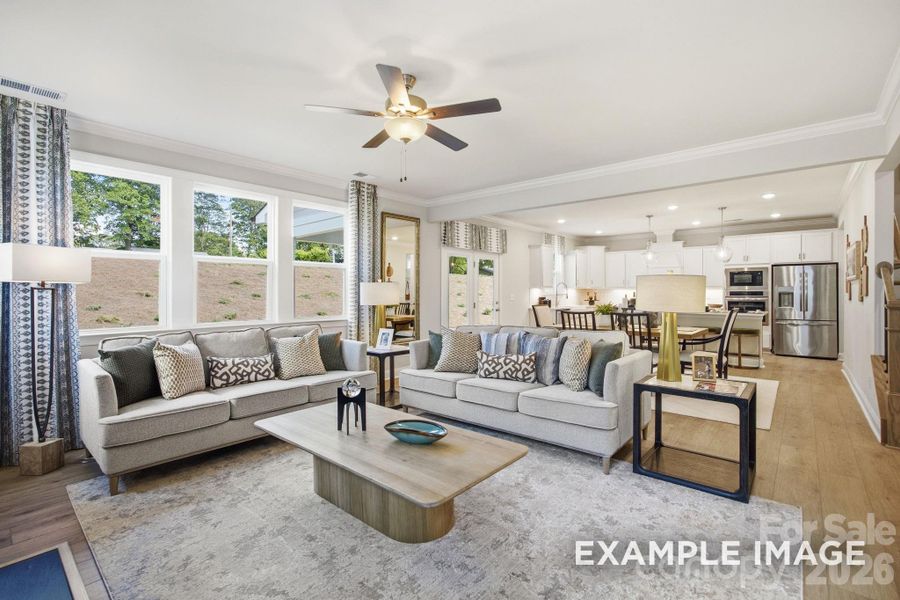 Furnished interior view inside a new home in Windgate, Mooresville (Image 19).