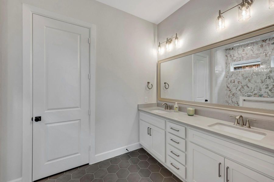 Furnished interior view inside a new home in Grange 45' Homesites, Katy (Image 5).