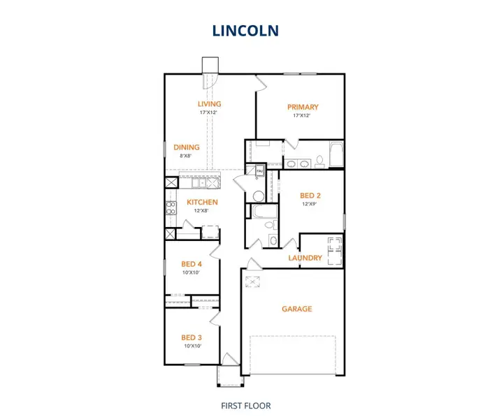 2D floor plan layout of this home in Milford Farms, Milford, TX (Image 2). 2D floor plan layout of this home in Milford Farms, Milford, TX (Image 2).