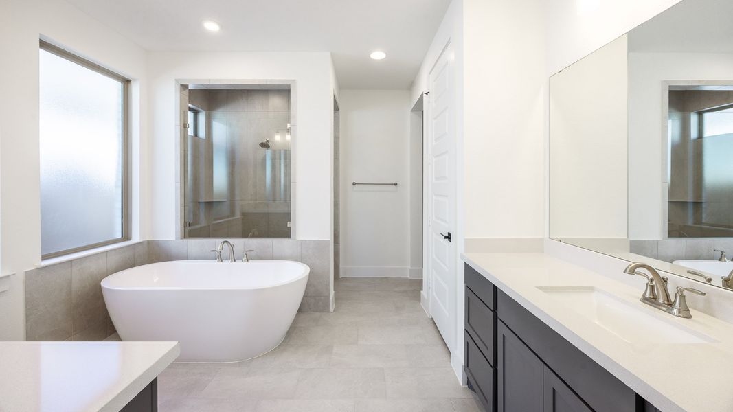 Furnished interior view inside a new home in Nolina 60', Georgetown (Image 6).