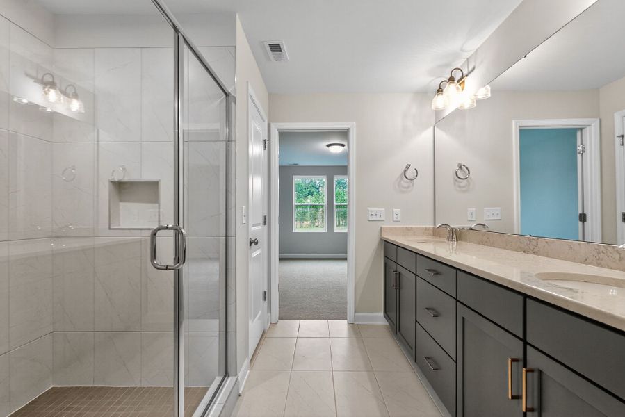 Representative furnished interior of a home built from the The Jasper by David Weekley Homes in Serenity - The Village Collection, Fuquay Varina (Image 5).