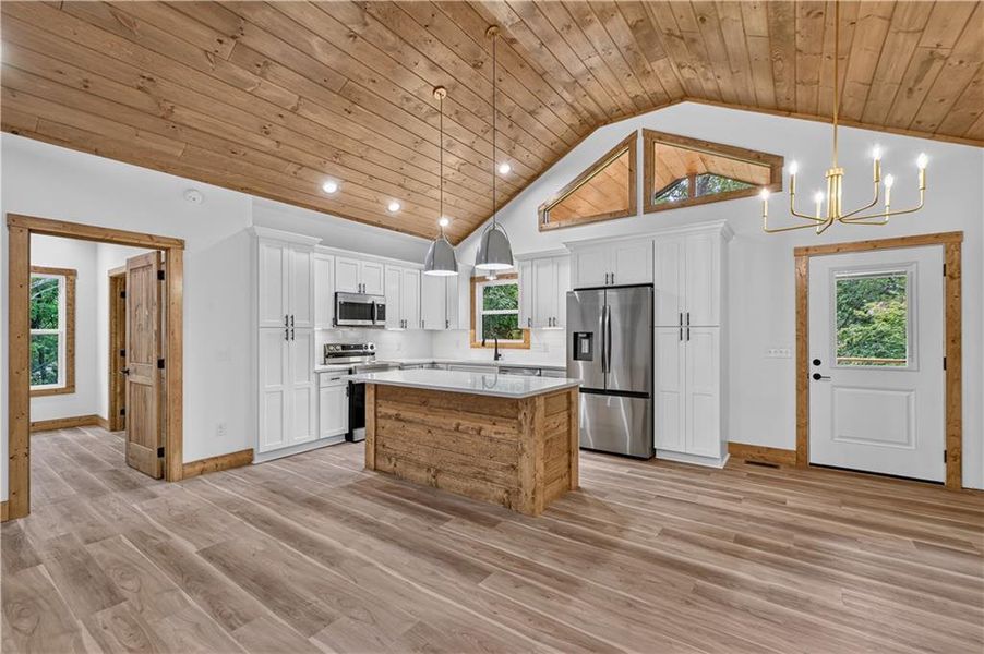 Furnished interior view inside a new home in , Ellijay (Image 13).