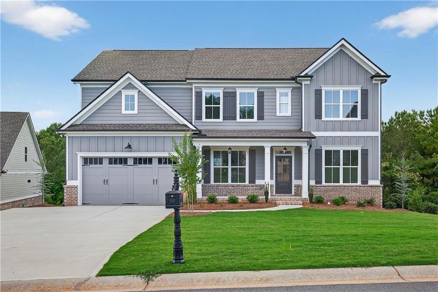 Front exterior of a new home in , Jefferson, GA, highlighting curb appeal (Image 23).