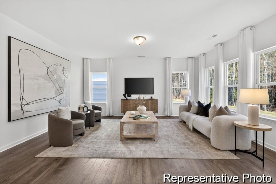 Furnished interior view inside a new home in Morgan Hills, Albemarle (Image 6).