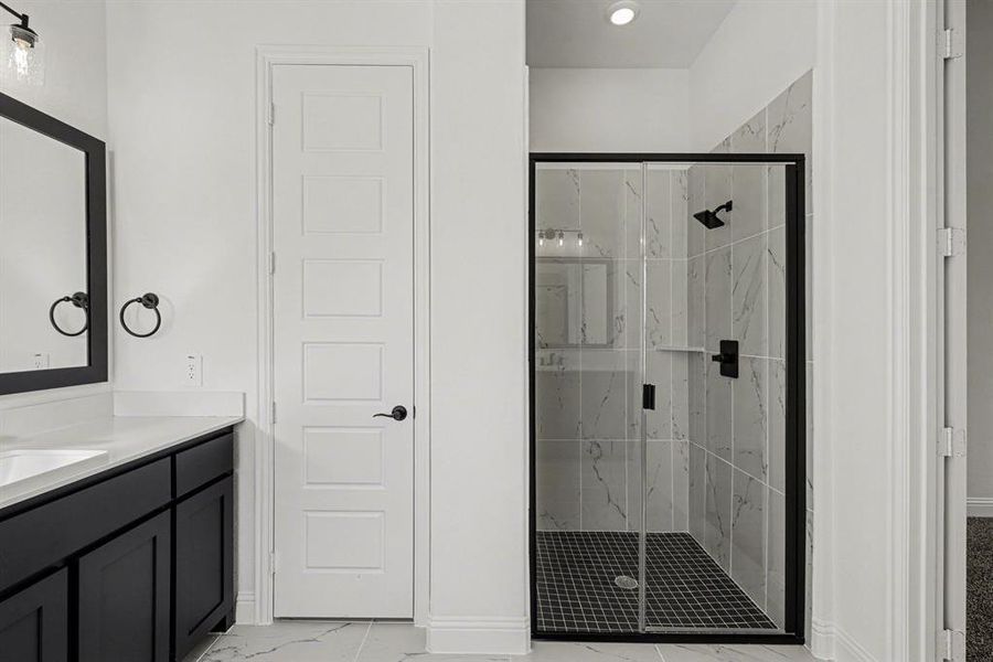 Furnished interior view inside a new home in Sagebrush Addition, Midlothian (Image 11).