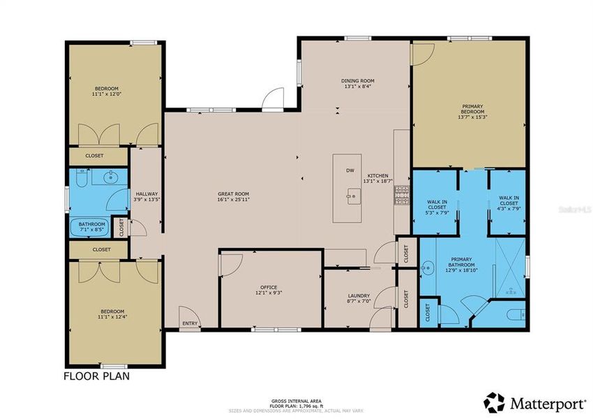 2D floor plan layout of this home in , Mulberry, FL (Image 5).