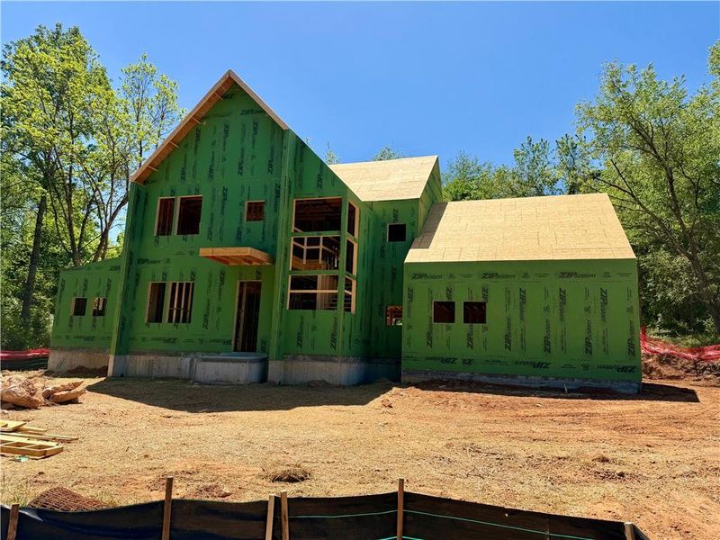 In-progress construction of a new home in Aster, Roswell, GA (Image 39).