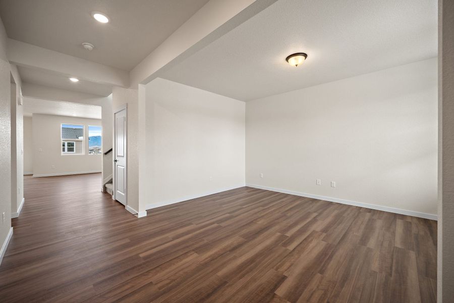 Spacious, unfurnished interior of a new home in Aspen Ranch, Fountain (Image 20). Spacious, unfurnished interior of a new home in Aspen Ranch, Fountain (Image 20).