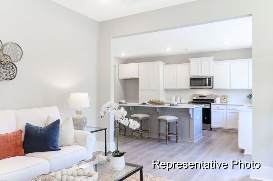 Furnished interior view inside a new home in Homecoming, Ravenel (Image 16).