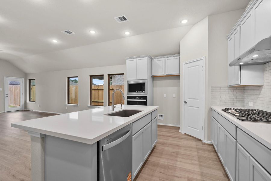 Furnished interior view inside a new home in The Highlands, Porter (Image 11).