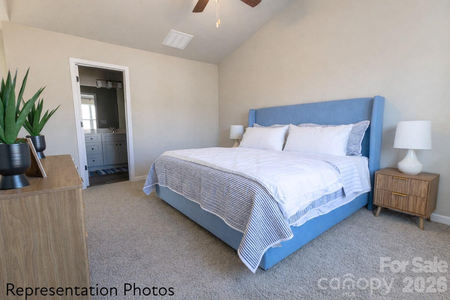 Furnished interior view inside a new home in , Charlotte (Image 15).