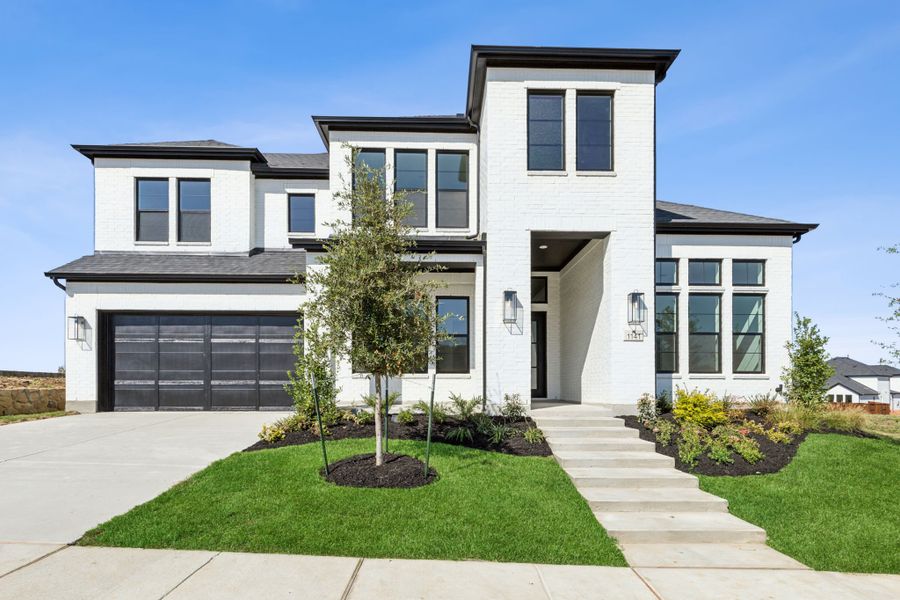 Representative exterior photo of a completed home built from the Montgomery IV by Southgate Homes in Windsong Ranch 71' Series, Prosper, TX (Image 29).