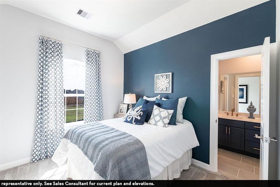 Furnished interior view inside a new home in Green Meadows, Celina (Image 9).