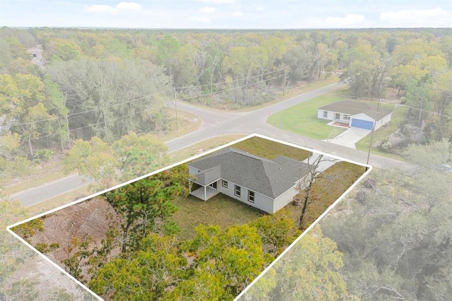 Front exterior of a new home in , Ocklawaha, FL, highlighting curb appeal (Image 24).