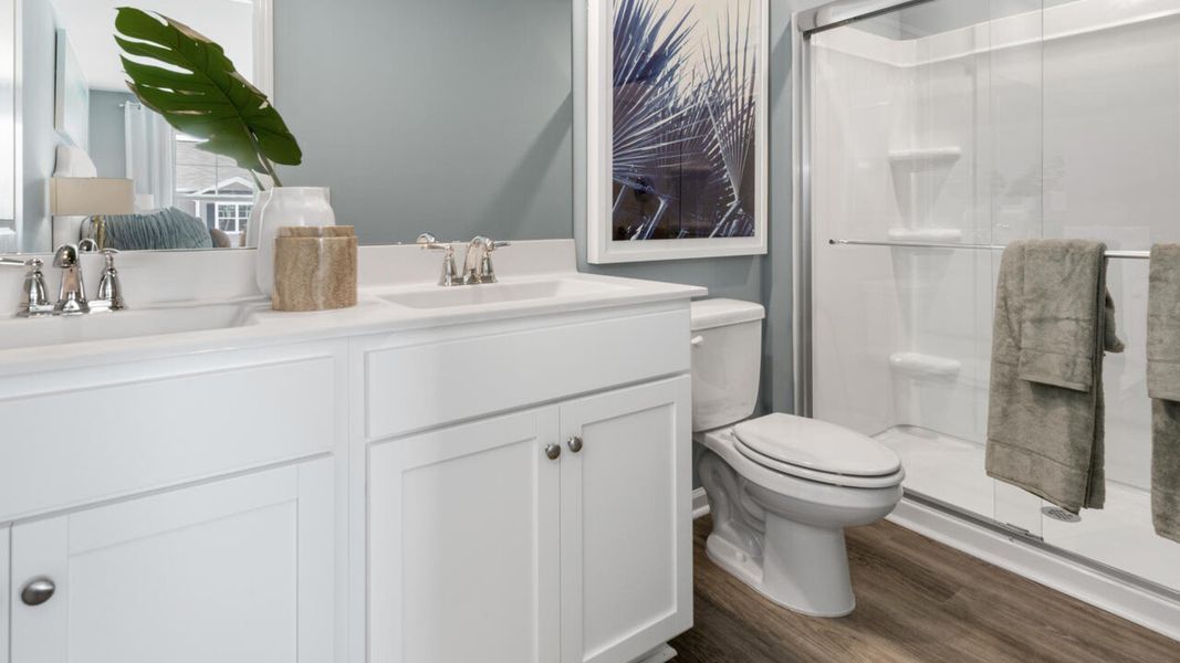 Furnished interior view inside a new home in The Willows at Blake Farm, Wilmington (Image 18).