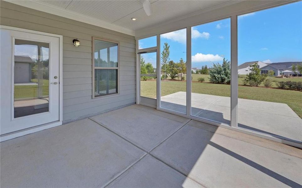 Exterior details and patio area of a home in , Hoschton (Image 29).