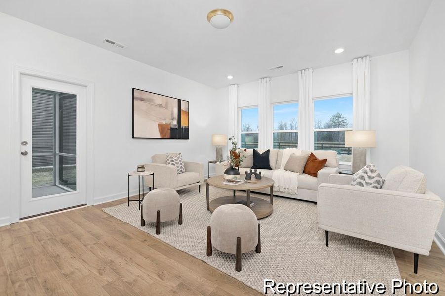 Furnished interior view inside a new home in Whispering Hills, Locust (Image 7).