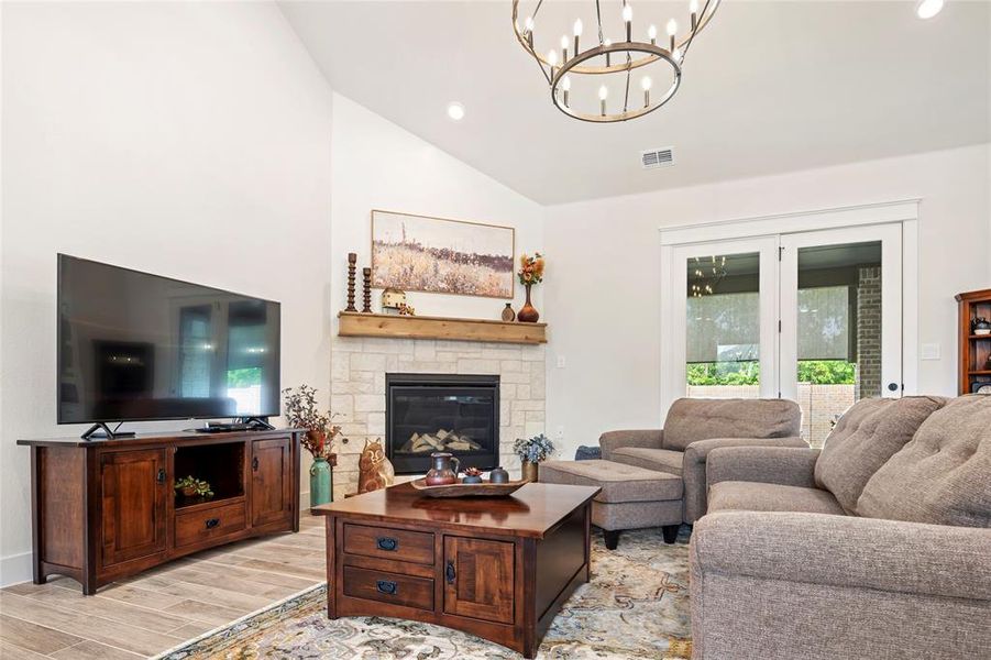 Furnished interior view inside a new home in Lincoln Pointe, Van Alstyne (Image 33).