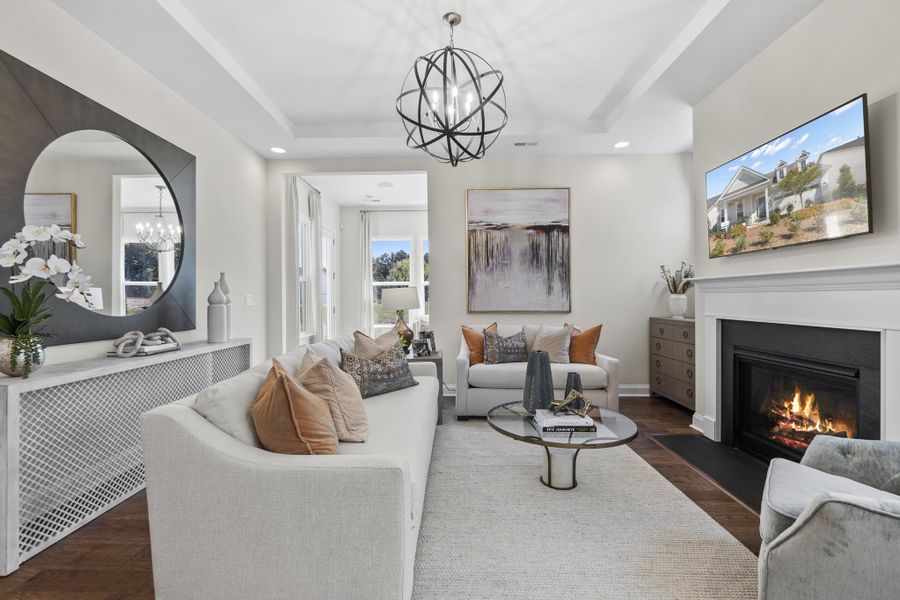 Representative furnished interior of a home built from the Presley by Taylor Morrison in River Falls, Tega Cay (Image 4).