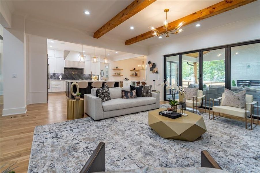 Furnished interior view inside a new home in , Brookhaven (Image 11).