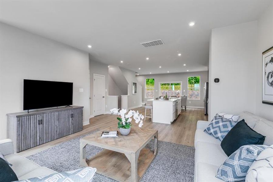 Representative furnished interior of a home built from the Overture by Ryan Homes in Moore Farm Townhomes, Indian Trail (Image 30).