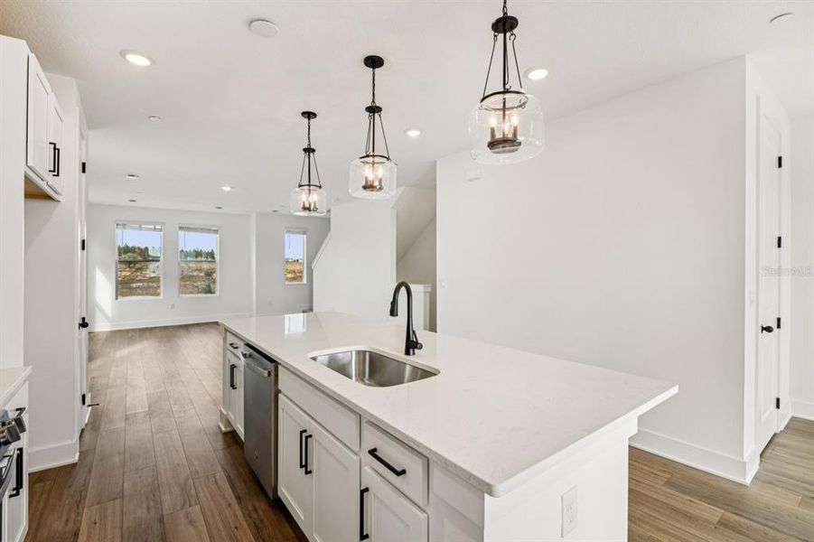 Furnished interior view inside a new home in Parkview at Hamlin, Winter Garden (Image 13).
