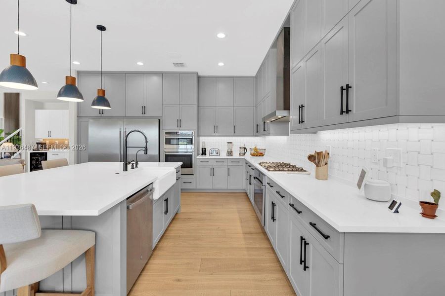 Furnished interior view inside a new home in , Boca Raton (Image 32).