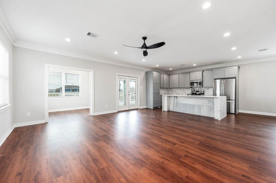 Furnished interior view inside a new home in , Galveston (Image 14). Furnished interior view inside a new home in , Galveston (Image 14).