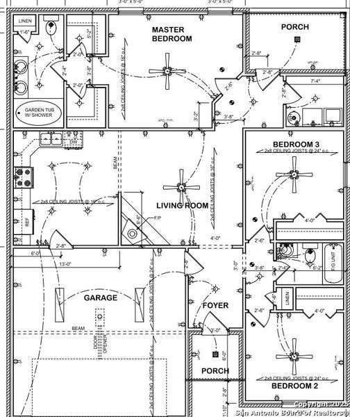 2D floor plan layout of this home in , Moore, TX (Image 3).