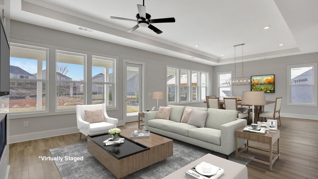 Taylor Model | Staged Great Room to Dining