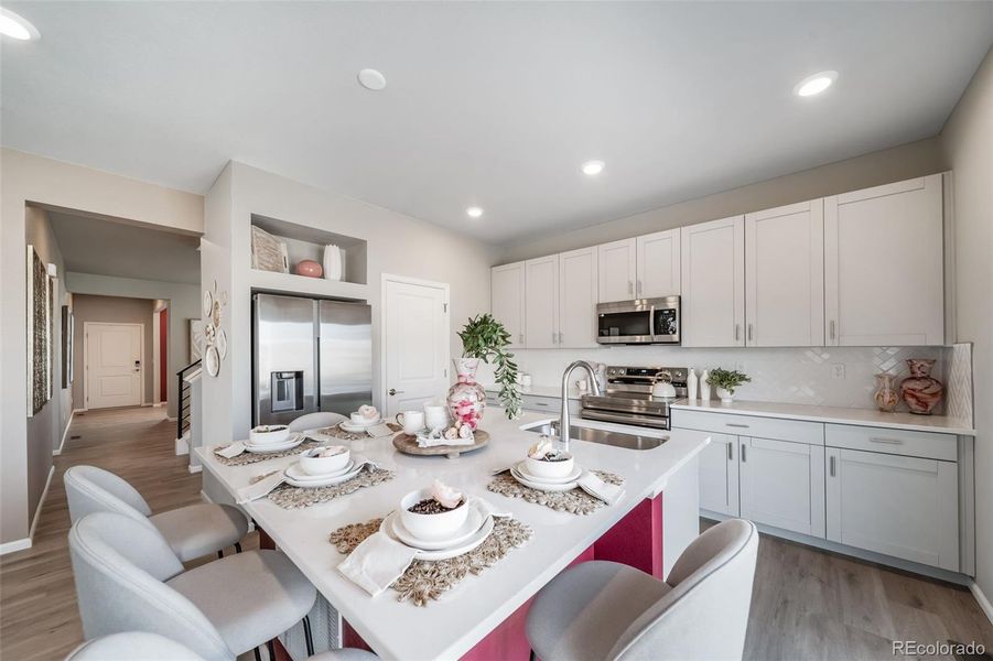 Furnished interior view inside a new home in , Aurora (Image 22).