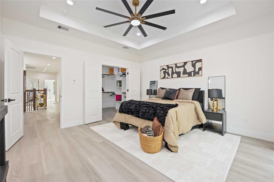 Staged home is 6815 England. Same floor plan different finishes in home.