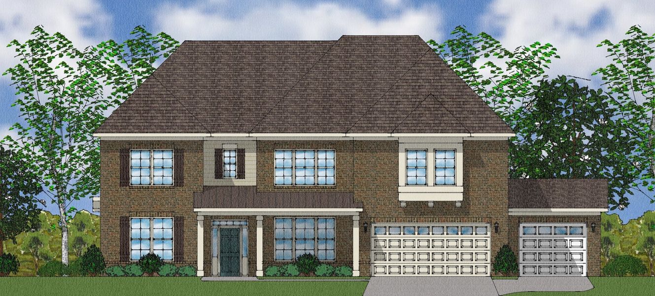 Representative exterior photo of a completed home built from the Rutledge II - Elite Collection by Mungo Homes in Suter Estates, Easley, SC (Image 22).