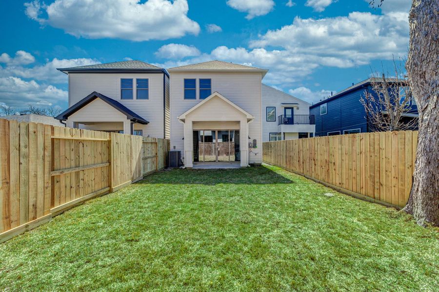 Exterior details and patio area of a home in , Houston (Image 3).