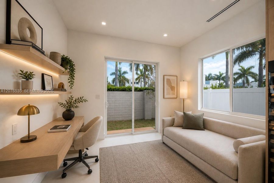 Furnished interior view inside a new home in , Doral (Image 16).