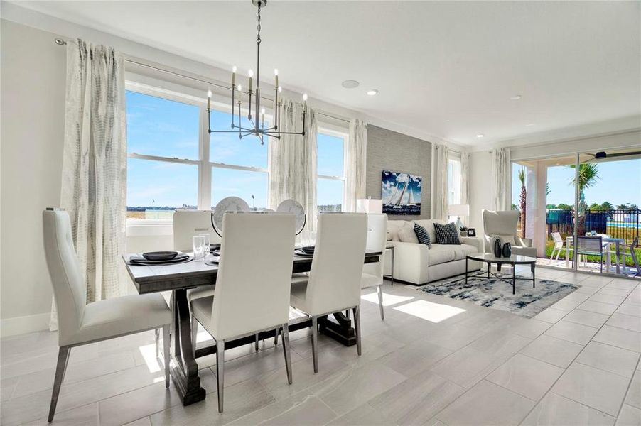 Furnished interior view inside a new home in , Wesley Chapel (Image 7).
